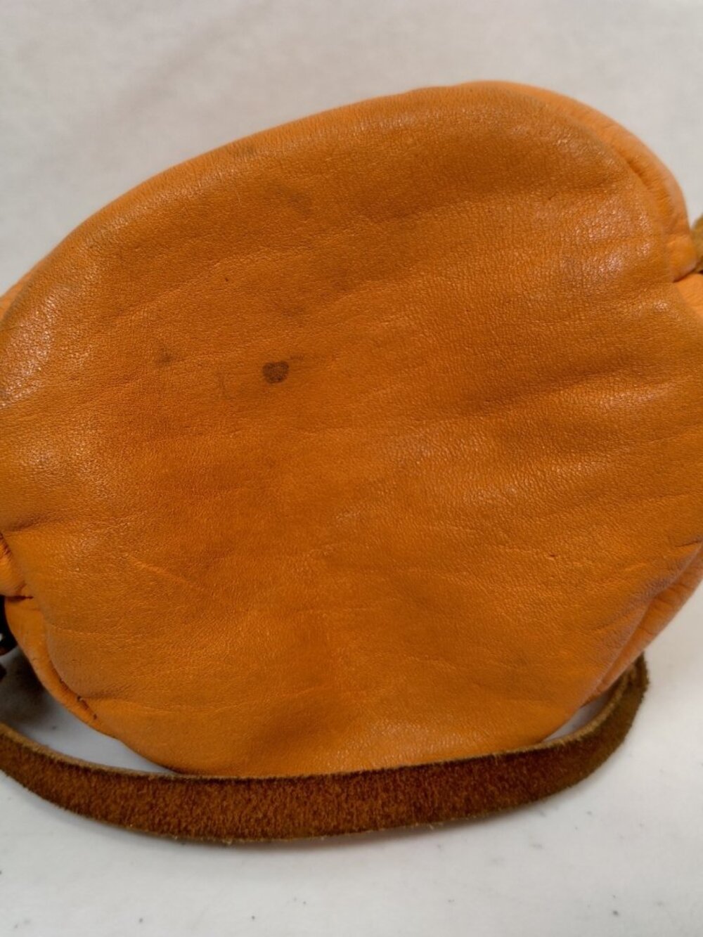 Vintage Old Fort Niagara Leather Pouch Youngstown New York Souvenir Brown Fringe - Picture 15 of 16